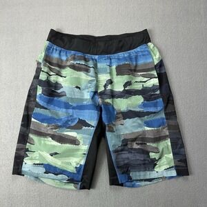 Men's Lululemon Core Short 11" Size Large Cactus Camo Desert Teal Vintage Green